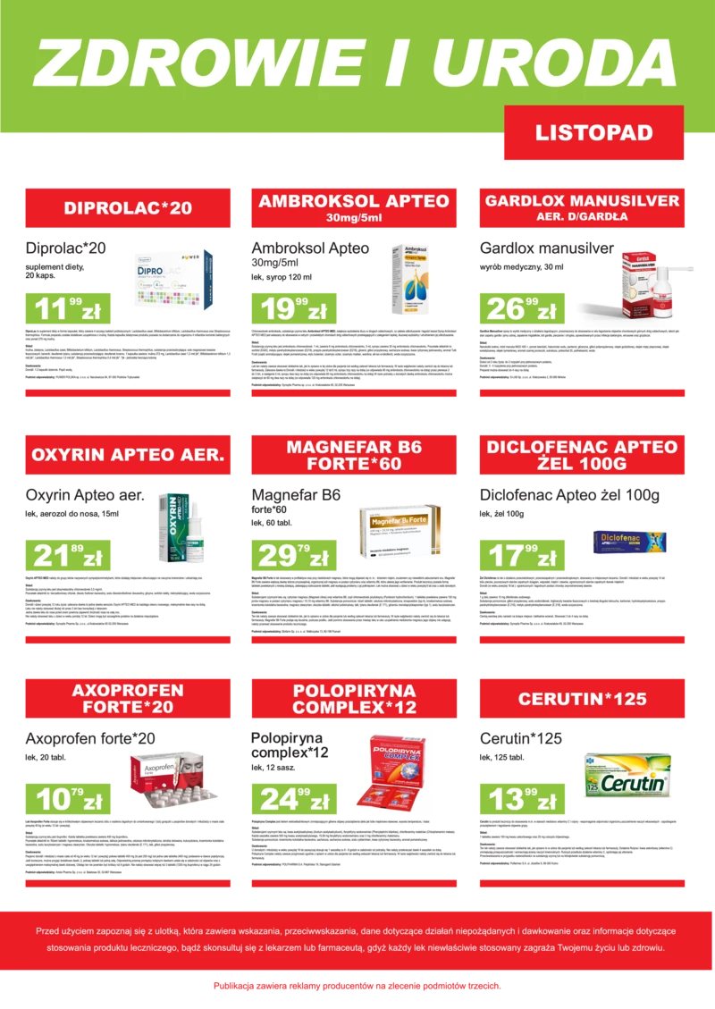 Promocje miesiąca - Listopad 2024